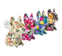 Tirelire Dog Fiore 12cm set de 4 Kare Design