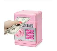 Tirelire électronique automatique pour pièces de monnaie, mini coffre-fort, boîte d'économie d'argent, compteur de mot de