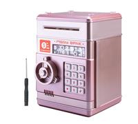 Tirelire électronique avec Automatique Faire Défiler, Numérique Tirelire, Mini ATM Tirelire Coffre-Fort avec Lumière et Musique Cadeau d'anniversaire pour Enfant Garçon Fille, Type 10