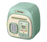 Tirelire électronique avec serrure à empreintes digitales et rouleau d'argent automatique, grande capacité pour coffre-fort intelligent pour enfants, boîte de rangement sécurisée pour l'apprentissage