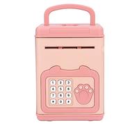 Tirelire Électronique Interactive À Mot De Passe D'Empreintes Digitales, pour Gérer l'argent, avec Autocollant pour Conserver l'argent (Rose)