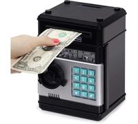 Tirelire Électronique pour Enfants 3-12 Ans,Tirelire Coffre-Fort avec Code Coffre Argent Enfant Safe Tirelire ATM Jouet Coffre-Fort