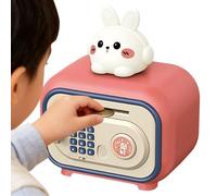 Tirelire électronique pour enfants, avec son, fente automatique et sûre pour enfants, pour billets, pièces de monnaie, cadeaux d'anniversaire, Noël, fêtes d'enfants, voyages, maison