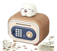 Tirelire électronique pour enfants - Mot de passe déverrouillé avec son - Tirelire électronique pour enfants, pour les factures de monnaie, garçons et filles de plus de 3 ans, anniversaire, Noël, fête