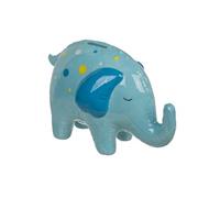 Tirelire Eléphant bleu en céramique