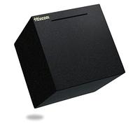 Tirelire en Acier Inoxydable pour Adultes, Doit être cassée pour être Ouverte (Noir, 19cm)