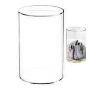 Tirelire en acrylique - Tirelire en acrylique transparent - Boîte à monnaie réutilisable - Tirelire cylindrique transparente non amovible pour tout-petits, filles, garçons,