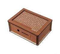 Tirelire en bois avec stylo pour marquer les objectifs d'économie - Façon d'enseigner aux enfants les compétences en gestion de l'argent (10 000 €)