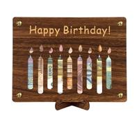 Tirelire en Bois pour Carte d'anniversaire - Tirelire en Bois pour Cartes d'anniversaire et espèces | Boîte Porte-Monnaie Anniversaire | Tirelire en Bois de Style Rustique