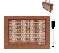 Tirelire en Bois,Tirelire en Bois avec Chiffres,Tirelire Réutilisable,Enfants et Adultes Aidés à Développer des Habitudes D'épargne Tirelire avec Compteur (10000$)