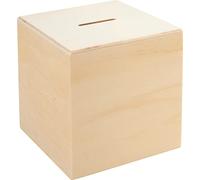 Tirelire en bois VBS « Cube »
