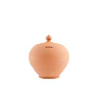 Tirelire En Céramique De Forme Ronde Brute De 15 Cm En Terre Cuite