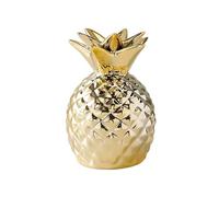 Tirelire en céramique en Forme d'ananas, boîte d'épargne, décoration créative en Forme d'ananas doré, Ornement Artisanal for la Maison et Le Bureau(Gold)