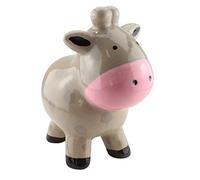 Tirelire en céramique - Motif vache - 16 x 11 x 18 cm - Décoration animale