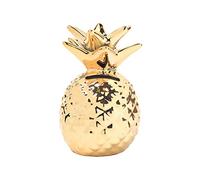 Tirelire en Céramique Ornements de Décoration de Tirelire d'Ananas (Or)