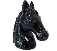 Tirelire en forme de buste de cheval noir