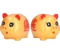 Tirelire en forme de cochon anti-chute pour enfants Cadeau Décoration de la maison Stockage de piècesGrande taille (1200 pièces de stockage)