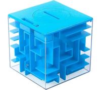 Tirelire En Forme De Labyrinthe D'argent, Boîte À Pièces, Cube 3d