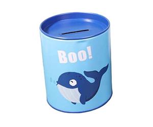 Tirelire en forme de licorne pour enfant avec couvercle motif animaux - Tirelire en étain pour enfants qui peut également être utilisée comme pot à crayons (Ballena Boo!)