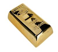 Tirelire en Forme de Lingot d'or - Cagnotte avec Serrure et adeau Insolite