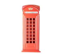 Tirelire en forme de téléphone rouge Londres - Tirelire en métal - Décoration d'intérieur - Souvenir - Kiosque (M)