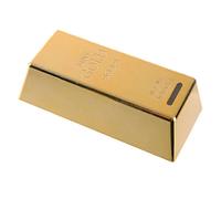 Tirelire en métal en forme de brique dorée (1 pièce) - Boîte à monnaie pour enfants