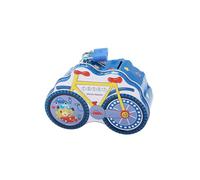 Tirelire en métal pour vélo avec cadenas, tirelire amusante grande taille pour garçons et filles (bleu)