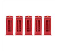 Tirelire en métal rouge, cabine téléphonique londonienne, 140 x 60 x 60 mm