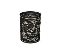 Tirelire en métal Tonneau de pétrole vintage logo