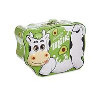 Tirelire en métal vache avec cadenas, tirelire amusante grande taille pour garçons et filles (vert)