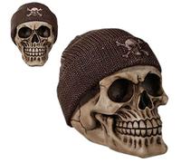 Tirelire en résine Crâne modèle brun