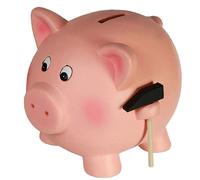 Tirelire en terre cuite cochon avec le petit marteau