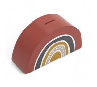Tirelire enfant ARC EN CIEL - TODAY - Terracotta 19x6x10 cm