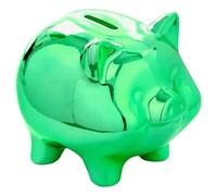 Tirelire Enfant Garçon, Mariage Cochon, Adulte à Casser, Grande XXL, Personnalisée Originale, Anniversaire Billet et Pièce, Cadeau Noël Nouvel (Vert)