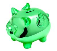 Tirelire Enfant Garçon, Mariage Cochon, Adulte à Casser, Grande XXL, Personnalisée Originale, Anniversaire Billet et Pièce, Cadeau Noël Nouvel (Vert)