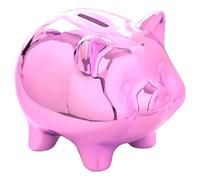 Tirelire Enfant Garcon, MariageTirelire Cochon, Adulte Tirelire a Casser, Grande Tirelire XXL, Personnalisée Tirelire Originale, Anniversaire Tirelire Billet et Piece, Cadeau Noël Nouvel (Rose)