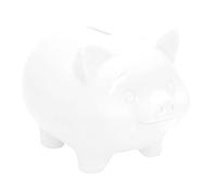 Tirelire Enfant Garcon, MariageTirelire Cochon, Adulte Tirelire a Casser, Grande Tirelire XXL, Personnalisée Tirelire Originale, Anniversaire Tirelire Billet et Piece, Cadeau Noël Nouvel (Blanc)