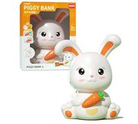 Tirelire Enfant - Tirelire Lapin Grande Tirelire, Tirelire pour Garçons Et Filles, Plastique Tirelire pour Enfant Garcon Fille Tirelire comme Cadeau Anniversaire Et Décoration