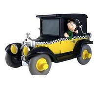 Tirelire figurine Gaston taxi fiat 509 Jaune G