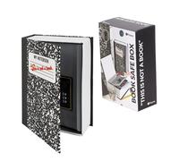 Tirelire - Fisura - Coffre-fort livre 'travel' - Serrure à combinaison - Métal - Noir