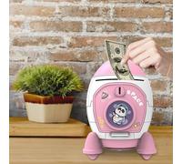 Tirelire Fusée, Tirelire Enfant Fusée Astronaute, Tirelire Billet Et Pièce De Monnaie, Grande Tirelire Dessin avec Ouvrir La Clé, Tirelire pour Enfant Garcons Filles