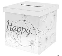 Tirelire Happy blanche