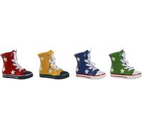 Tirelire Home ESPRIT Chaussons en résine polyester 14 x 6 x 11,5 cm (4 pièces)