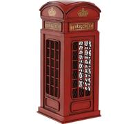 Tirelire Home ESPRIT Métal Vintage cabine 12 x 12 x 28,5 cm