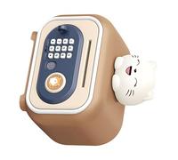 Tirelire interactive pour filles avec reconnaissance d'empreintes digitales et outil d'apprentissage du code numérique pour les finances créatives en forme d'animal - Éducatif avec code numérique