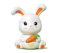 Tirelire Lapin Incassable, Forme de Lapin Mignon en Plastique, Prévention des Chutes, Grande Capacité, Tirelire Lapin pour Garçon, Fille, Bébé, Enfant, Adulte