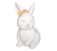 Tirelire lapin Rose et lily dolomite - Atmosphera createur d'interieur
