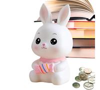 Tirelire Lapin, Tirelire Lapin, Tirelire Lapin incassable, Banque de pièces de Monnaie Lapin Mignon incassable, Statue de Bureau pour Chambre d', pour garçons et Filles, Nouvel an, Anniversaire
