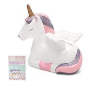 Tirelire Licorne céramique drôle pour Les garçons Fille,Fait Un Cadeau Unique Parfait, Noël Anniversaire Décoration d'intérieur Décor de pépinière, ou Tirelire d'épargne pour Les Enfants