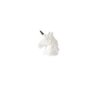 Tirelire Licorne en Céramique 2024 - Décoration pour chambre d'enfant - Cadeau d'anniversaire (blanc)